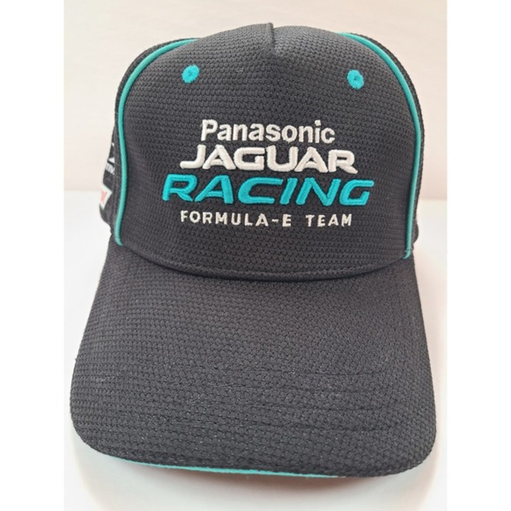 Panasonic Jaguar Racing Formula E Team Baseball Cap Black Teal Mens Adjustable‎